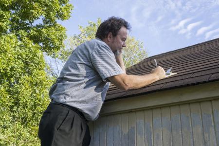 Roof inspection when sunny in carrollton